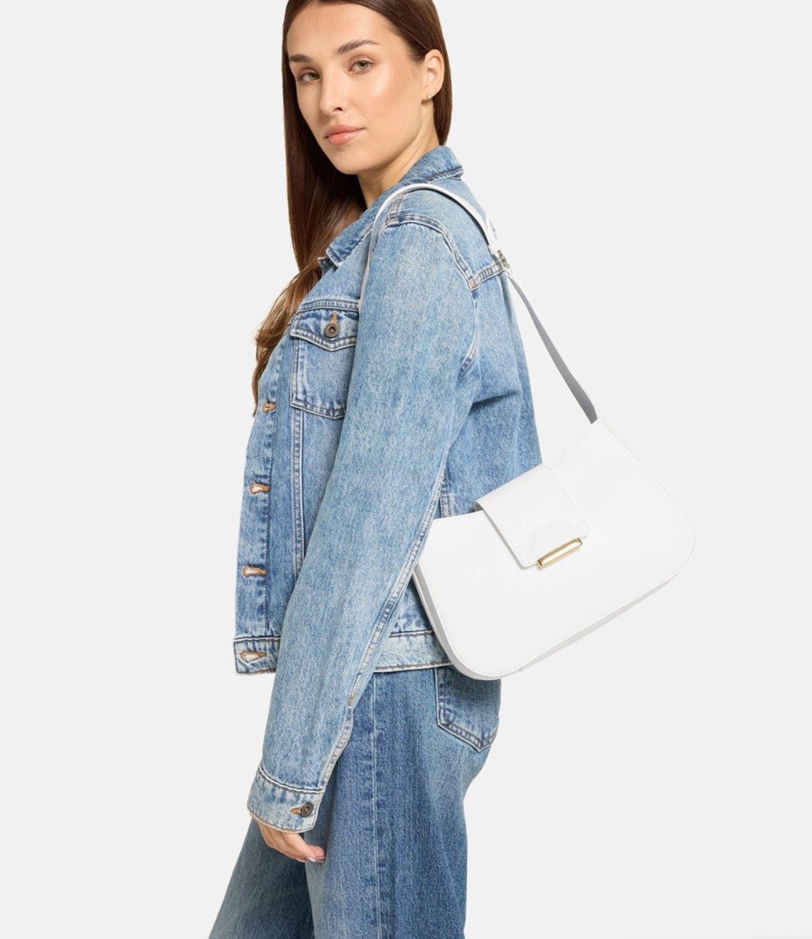 Leather shoulder bag by Coccinelle